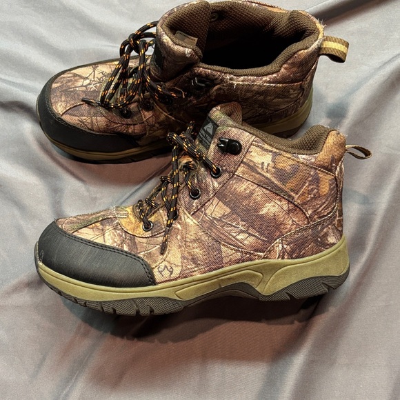 Ozark Trail Other - Ozark Trail Durable Boys' Camo Mid-Ankle Lace-Up Water Resistant Hiker Boots